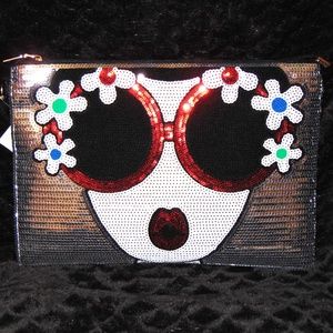 Super Cute Sequined Colorful Designed Handbag